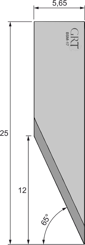 Geometría técnica de cuchilla GRT-Tools